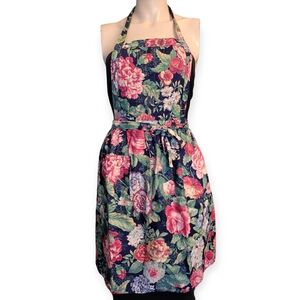 NWOT Vintage Now Designs San Francisco Floral Quilted Bib Apron Cottagecore